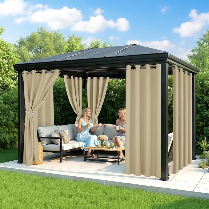 Extra Wide Outdoor Curtains Waterproof - Image 4