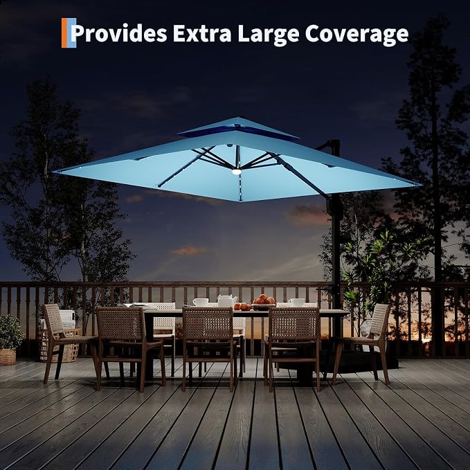 Garvee 10 ft Cantilever Patio Umbrella - Image 3