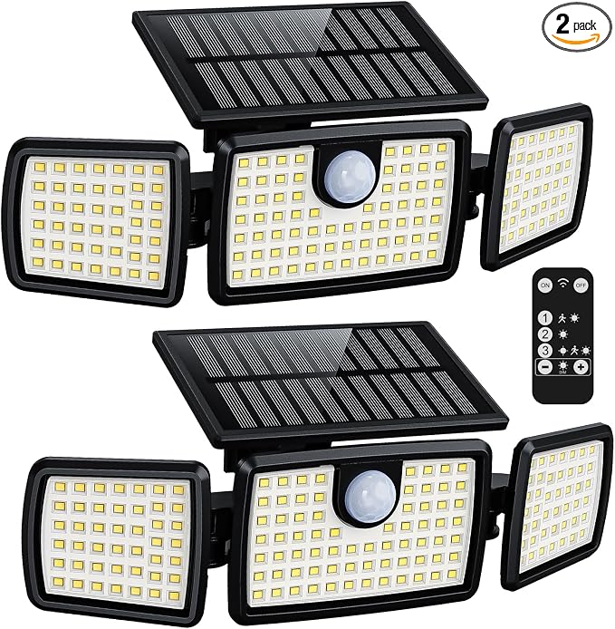 MIHANI Solar Lights Outdoor, Quick Charge Solar Motion Deck Lights Outdoor by MIHANI