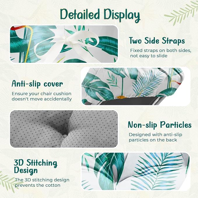 Outdoor Chaise Lounge Chair Cushion 75.1 x 22.8 x 4.7 Inches 100% Waterproof - Image 4