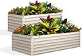 Garvee 2PCS 8x4x2ft Galvanized Raised Garden Bed Outdoor, Rust-Resistant Raised by Garvee