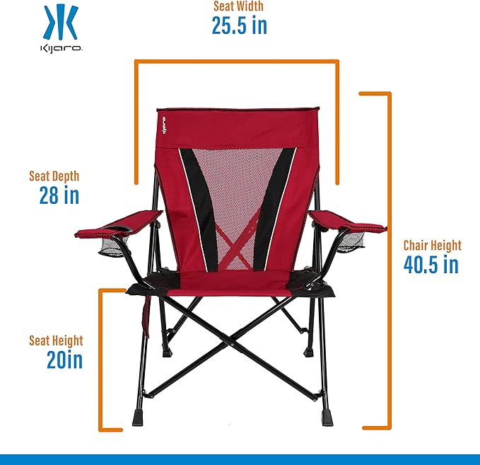 Kijaro XXL Dual Lock Portable Camping Chair - Image 3