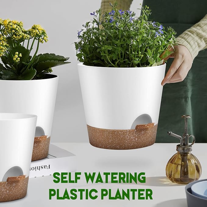 Indoor Outdoor Plant Pots- Self Watering Planters - Image 5