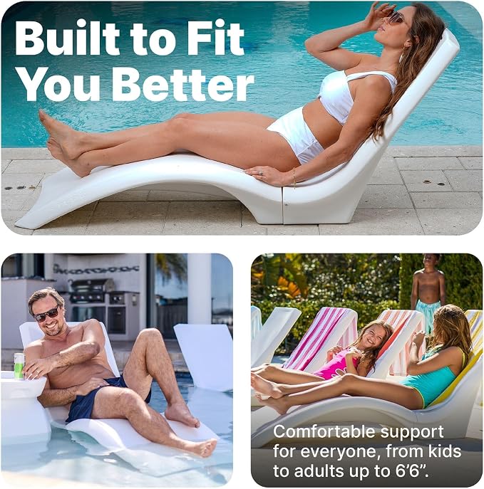 Step2 Vero Pool Lounger, Fade-Resistant, Waterproof Patio Furniture, Pool - Image 6