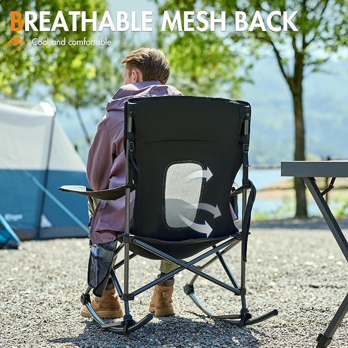 Portal Outdoor Rocking Chair Camping Folding Portable Rocker - Image 5