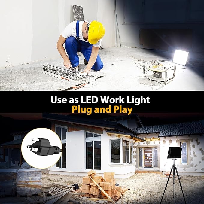 Onforu 300W Flood Lights Outdoor, 30000lm Bright LED Work Light - Image 4