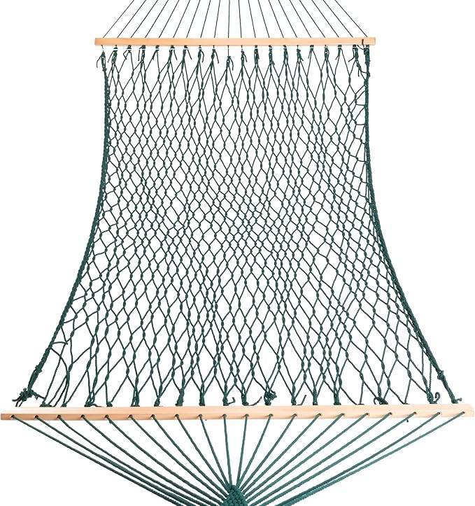 Castaway Living 13 ft. Double Traditional Hand Woven Green Polyester Rope - Image 3