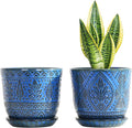Gepege Beaded Ceramic 6 Inch Planter Set of 2 by Gepege