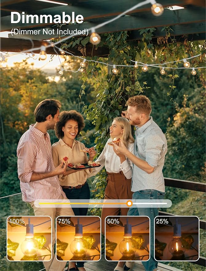 Brightown 29 Feet LED Outdoor String Lights - Image 3