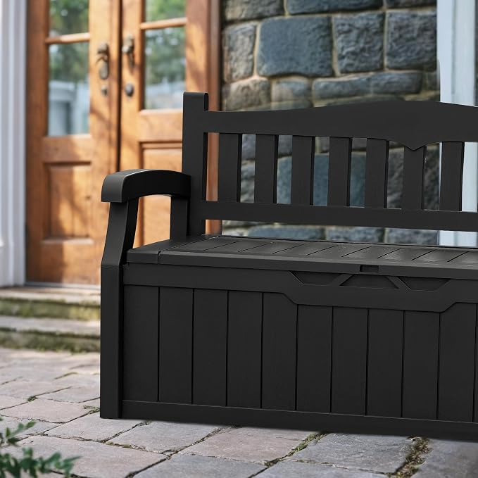 Devoko 80 Gallon Storage Bench Deck Box Lockable - Image 4