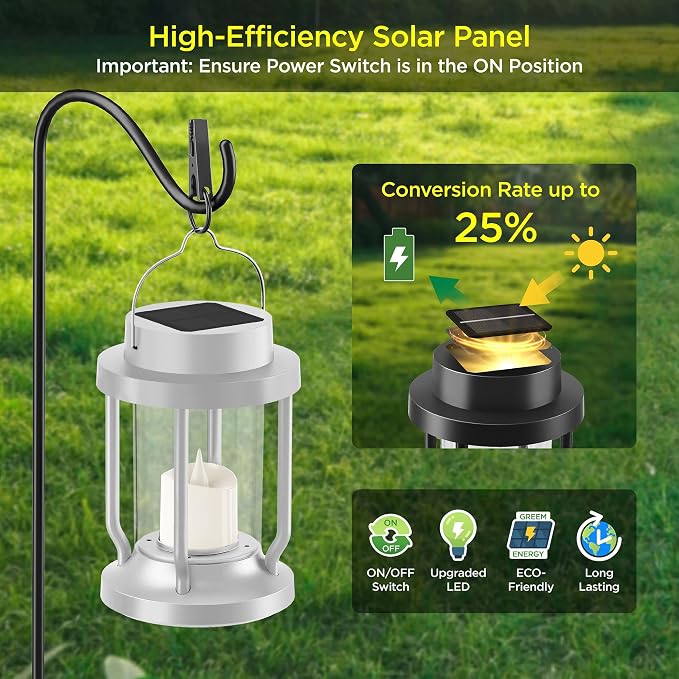 Solar Lantern Outdoor & Indoor Use – Hanging Solar Lights - Image 4