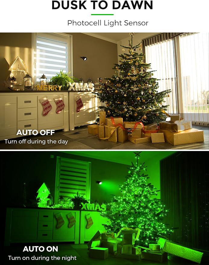 L LOHAS LED Green Spotlight Outdoor, Tree Spot Lights - Image 2
