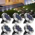 btfarm 6 Pack Solar Lights Outdoor, 8 LED Solar Ground Lights IP65 Waterproof by btfarmdecorativelighting