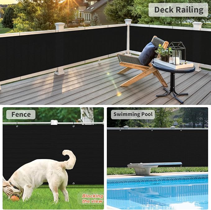 LOVE STORY Balcony Privacy Screen, UV Protection and Weather-Resistant - Image 4