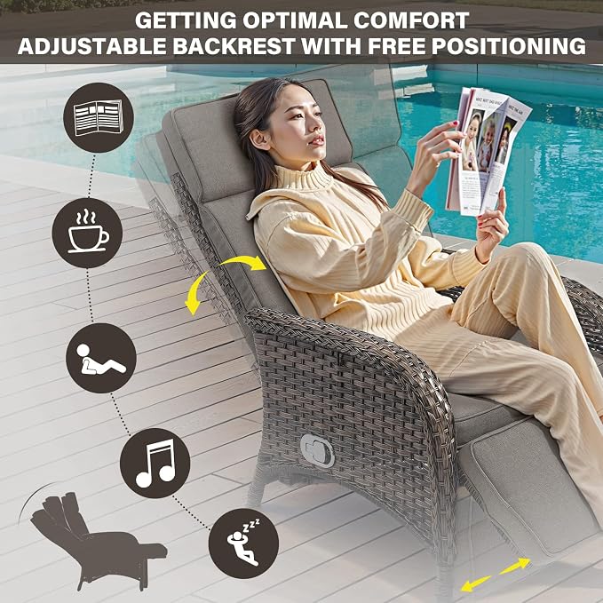 Belord 7 Piece Wicker Patio Furniture Set - Image 6