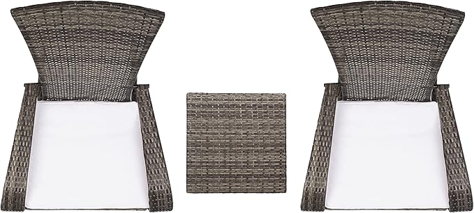 SAFAVIEH Outdoor Patio Furniture Collection Edna 3-Piece Lounge Set - Image 6