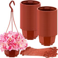 Roshtia 50 Pcs 5.9 inch Plastic Hanging Plant Pots by Roshtia