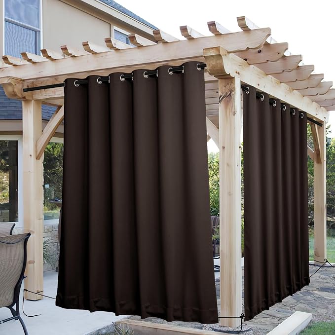 NICETOWN 2 Panels Outdoor Curtains by NICETOWN