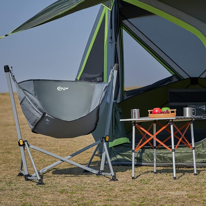 Portal Large Hammock Camping Chair Folding Rocking Chairs Portable Swinging - Image 9