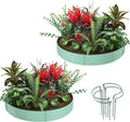 Galvanized Metal Planter Round Raised Garden Bed Kit by ZFHgarden