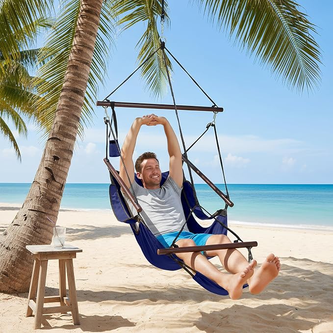 ONCLOUD Sky Chair, Deluxe Hanging Hammock Air Chair Swing Seat - Image 8