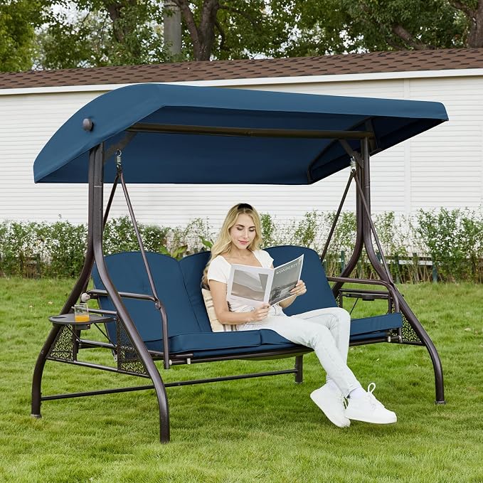 Upgrade 180° Convertible Outdoor Swing by Oungelark