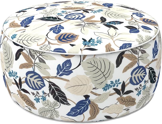 LVTXIII Outdoor Inflatable Ottoman, Portable Round Ottoman Pouf by LVTXIII
