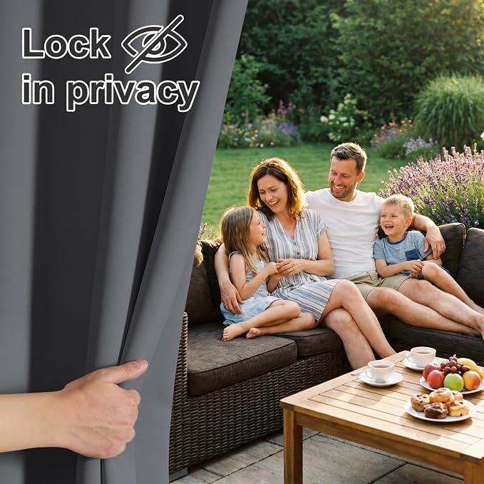 RYB HOME Waterproof Outdoor Curtains - Image 3