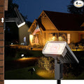 Large Panel Solar Spot Lights Outdoor 4 Pack, Solar Flood Lights Waterproof IP67 by BITPOTT