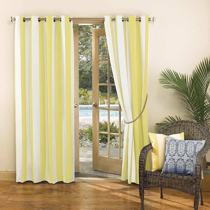 Sun Zero Valencia 2-Pack Cabana Stripe Indoor/Outdoor UV Protectant Energy - Image 5