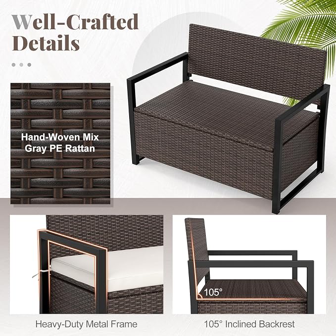 Tangkula 40 Gallon Outdoor Bench - Image 8