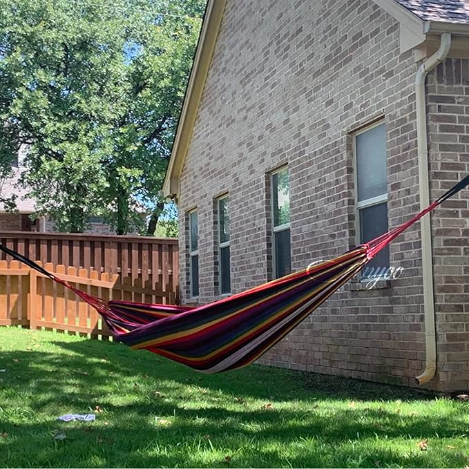 ANYOO Cotton Hammock Portable Camping Hammocks - Image 8