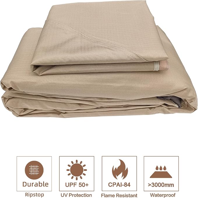 SCOCANOPY Light Beige Ripstop Replacement Top - Image 6