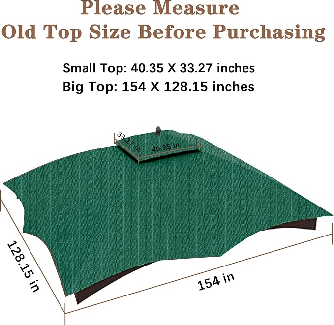 SCOCANOPY Forest Green Ripstop Replacement Top Fit - Image 4