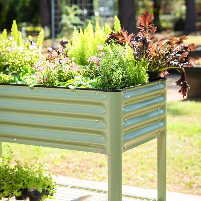 Rolling Elevated Raised Garden Bed-V Series, 700 Lbs Weight Capacity, Outdoor - Image 8