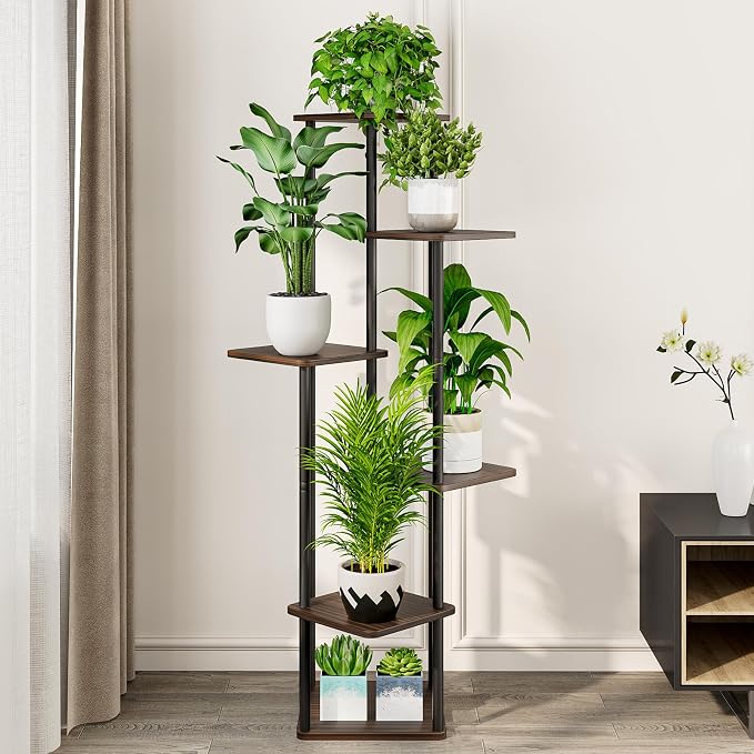 AZERPIAN Plant Stand 6 Tier Indoor Metal Flower Shelf - Image 3