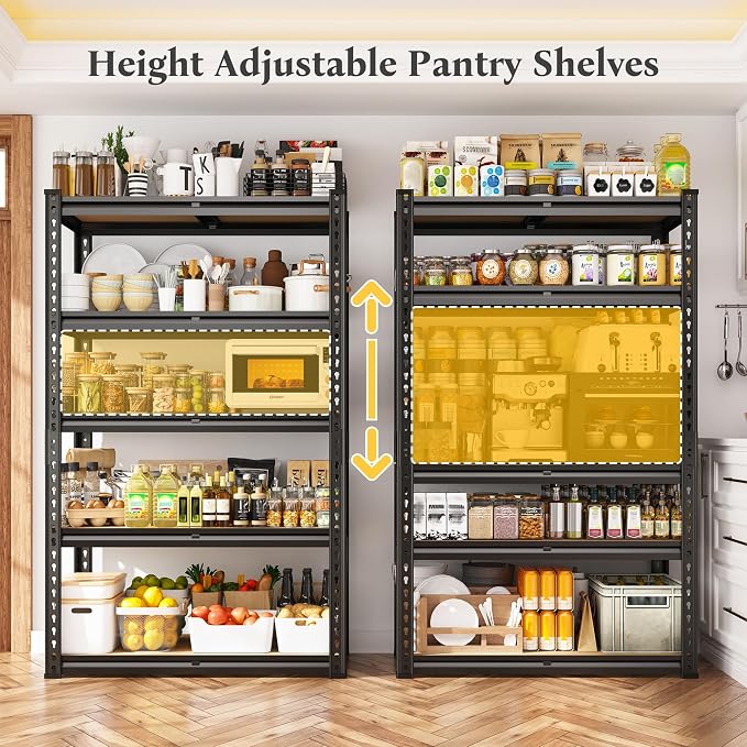 REIBII Storage Shelves 2020LBS Garage Shelving Heavy Duty Metal Shelving 5 Tier - Image 8