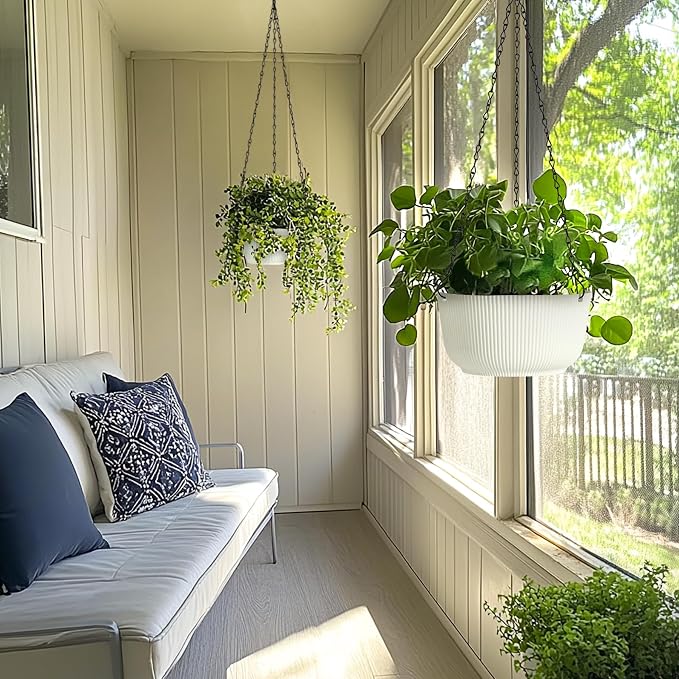 T4U 12 Inch Large Hanging Planters - Image 9