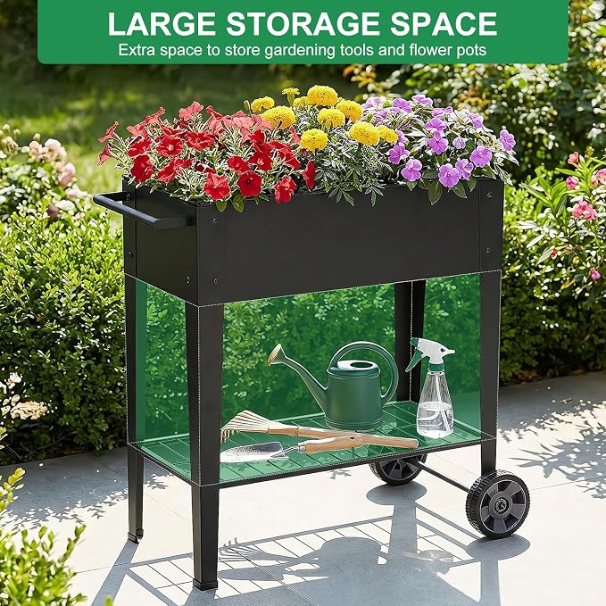 Elevated 32" Tall Raised Garden Bed - Image 7