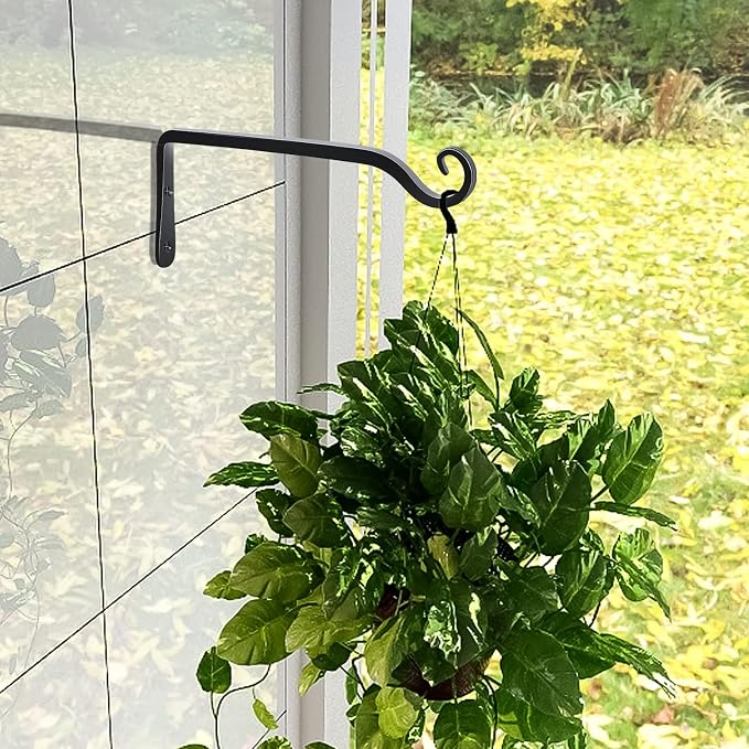 Gtongoko 2 Pack 10 Inch Metal Plant Hangers Wall Hooks - Image 6
