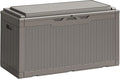 Greesum 100 Gallon Resin Deck Box Large Outdoor Storage Boxes by BuynowfromGreesum