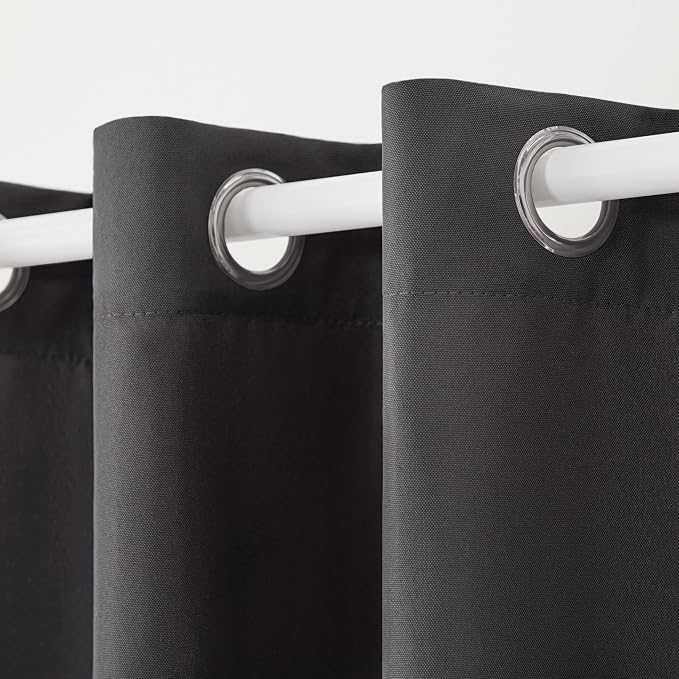 TOWN & COUNTRY BASICS Cabana Solid Heavyweight Indoor Outdoor Curtains - Image 3