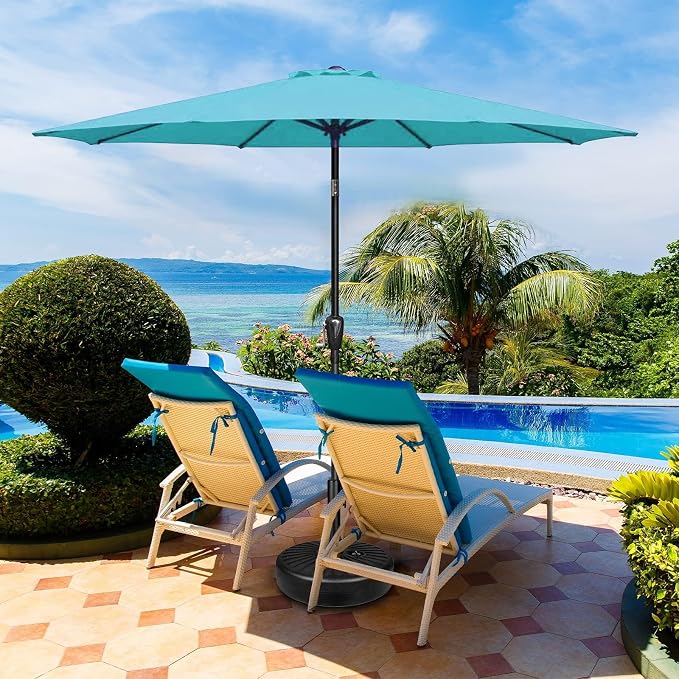 Simple Deluxe 9' Patio Umbrella Outdoor Table Market Yard Umbrella - Image 6