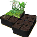 CJGQ 2 Pack Fabric Raised Garden Bed 6x3x1ft Garden Grow Bed Bags by CJGQ