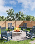 HDPE Rocking Chair Outdoor Set of 4 by Garvee