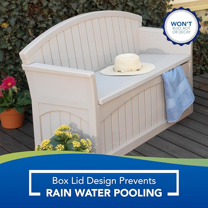 Suncast Outdoor Storage Bench - Image 12