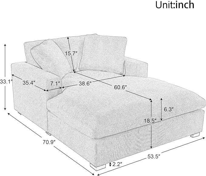 Christopher Knight Home Larrz Oversized Chaise Lounge Chair Indoor, Corduroy - Image 2