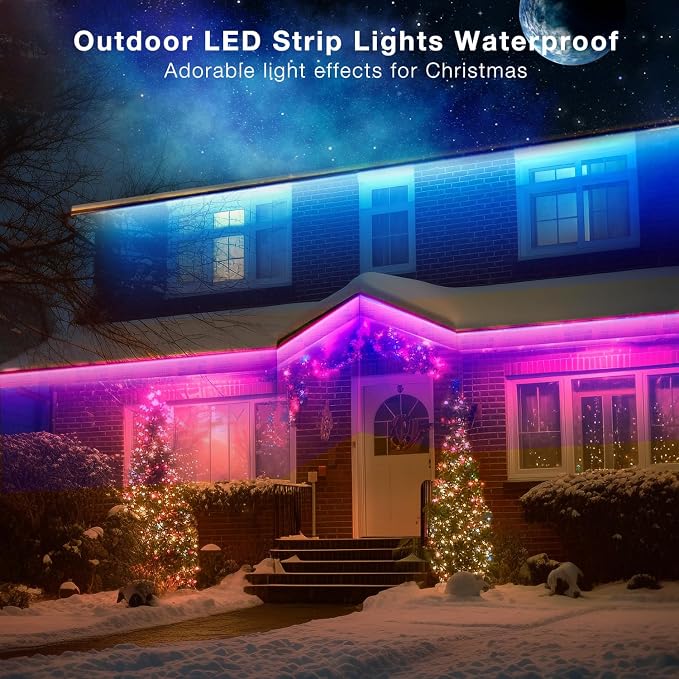 DAYBETTER Outdoor Led Strip Lights Waterproof, Smart LED Lights Work - Image 6
