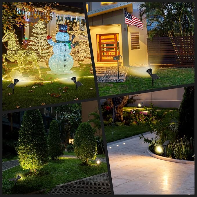 Solar Spot Lights Outdoor, 21 LEDs Solar Landscape Lights Auto On/Off - Image 6