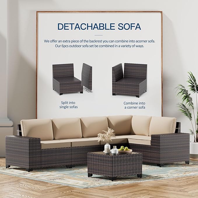 Kullavik 13 Pieces Outdoor Patio Furniture Set - Image 4
